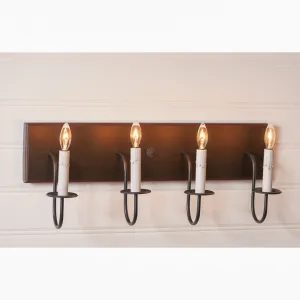 4-Light Vanity Light in Rustic Black