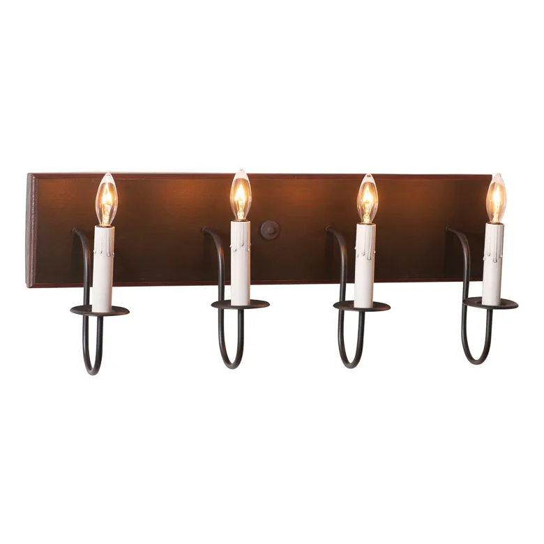 4-Light Vanity Light in Rustic Black