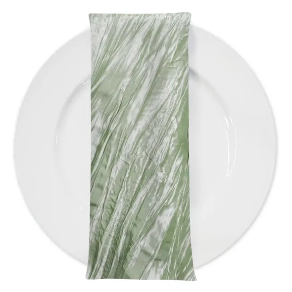 Accordion Taffeta Table Napkin in Sage 103