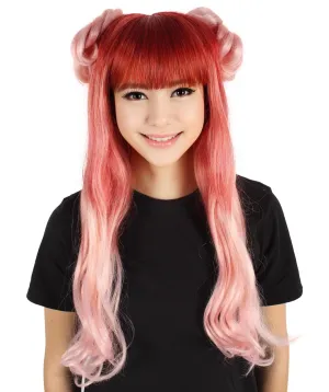 Adult Women's Red Ombre Long Curly Cosplay Wig | Perfect for Halloween & Cosplay Event  Flame-retardant Synthetic Fiber