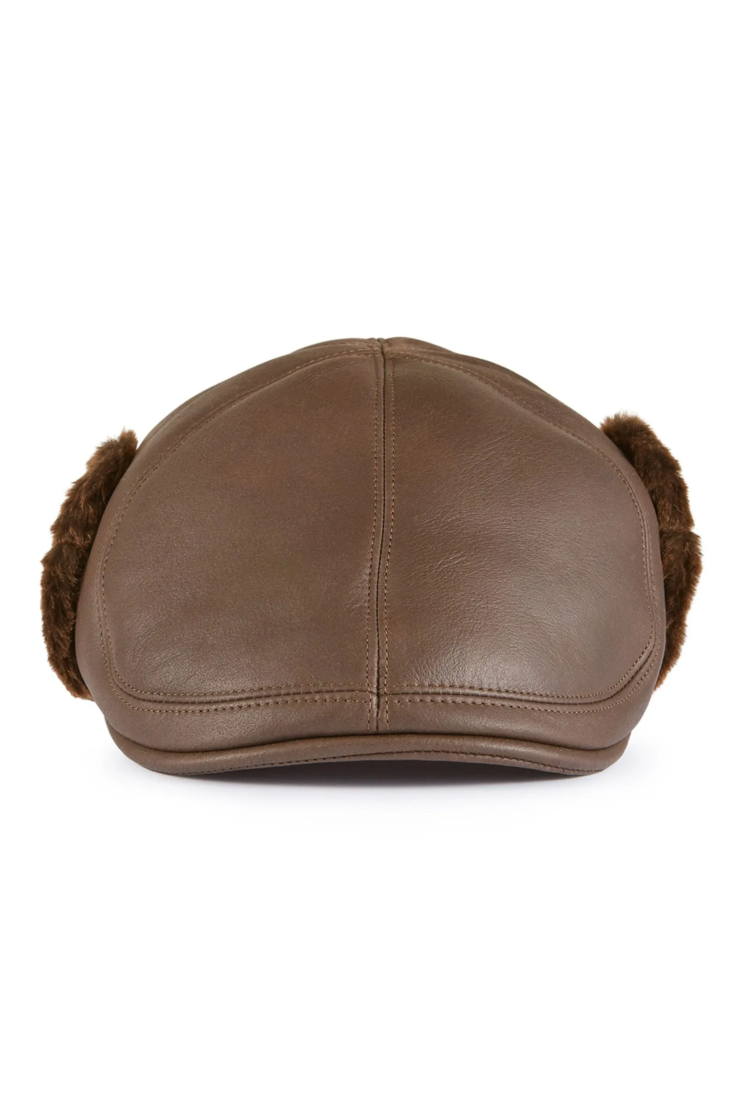 Alberta Leather Flat Cap