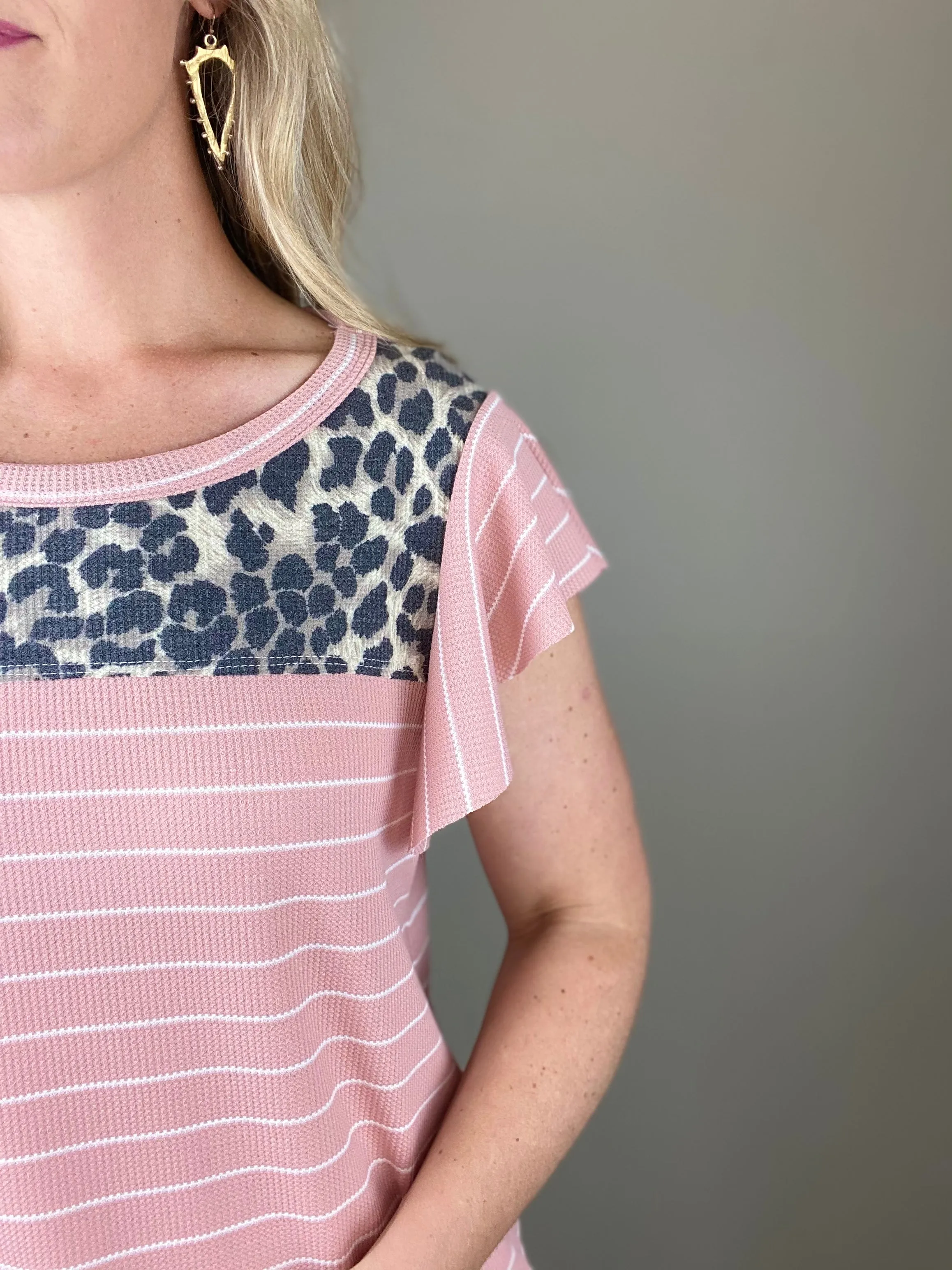 Animal Stripe Top- 2 Colors