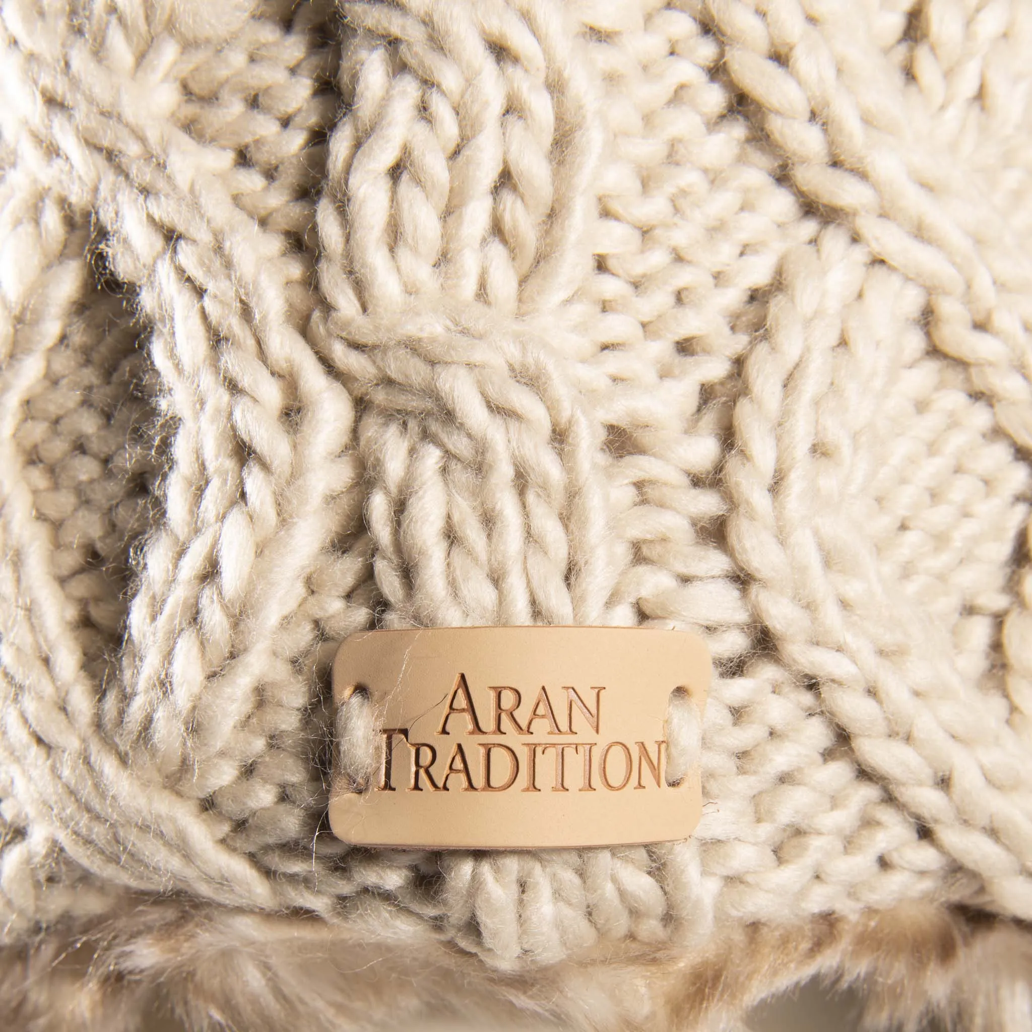 Aran Cable Trapper Hat