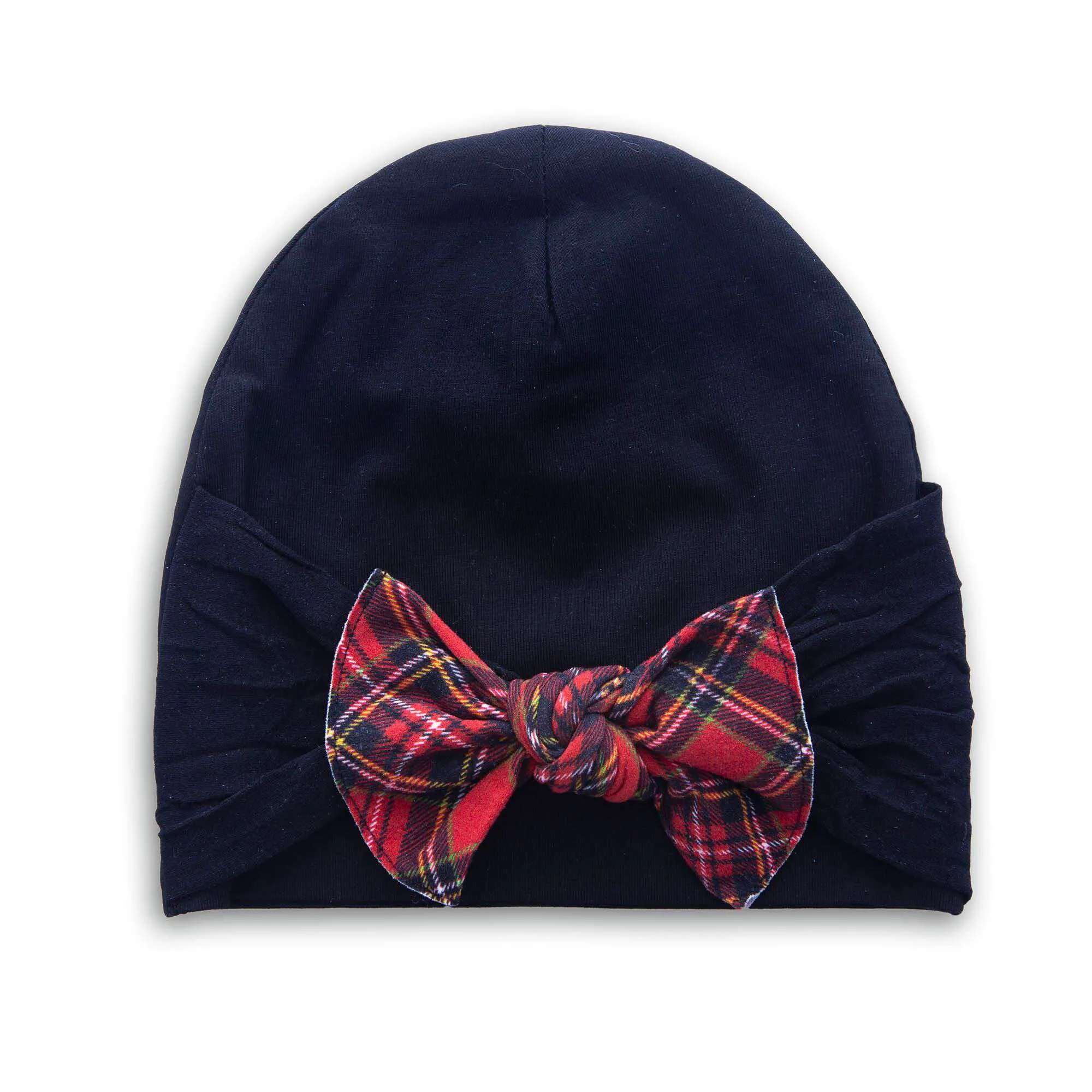 Baby Bling Bows | Knot Bow Beanie ~ Black