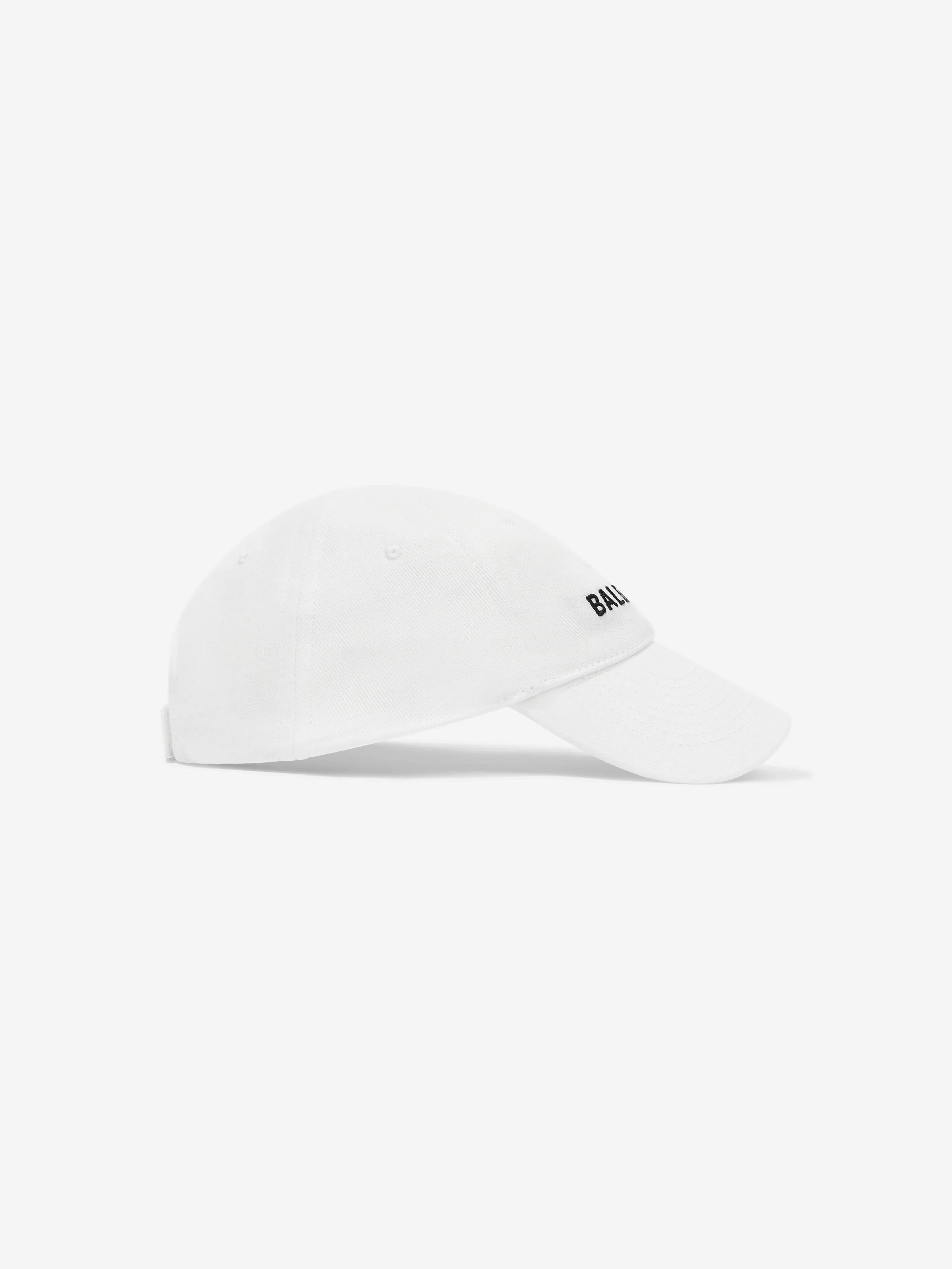 Balenciaga Kids Logo Cap in White