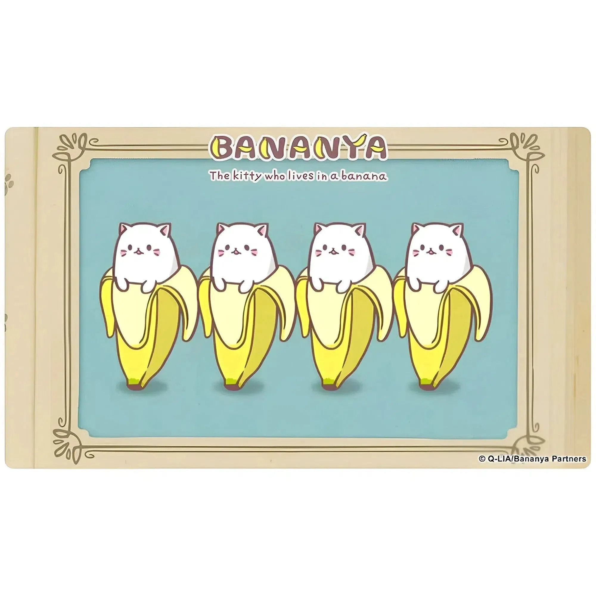 Bananya - Line of Four Bananya Card Game Standard Size Playmat - Japanime Games - Player's Choice Game Accessories Series