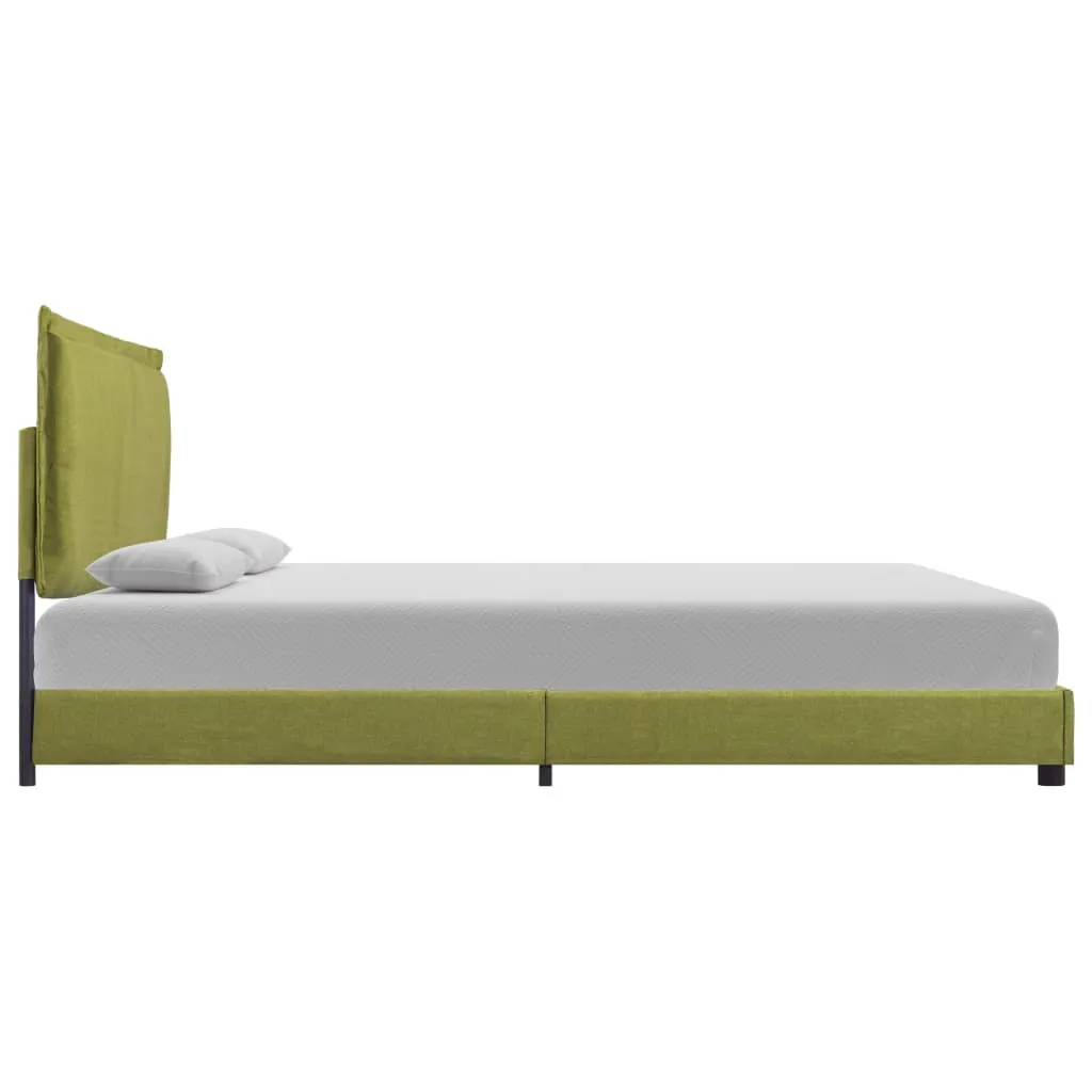 Bed Frame Green Fabric 150x200 cm 5FT King Size