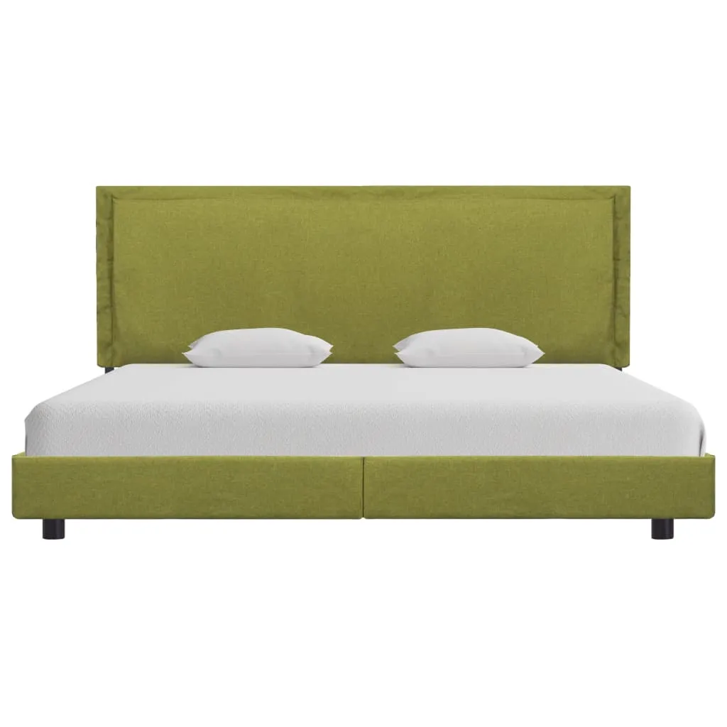 Bed Frame Green Fabric 150x200 cm 5FT King Size