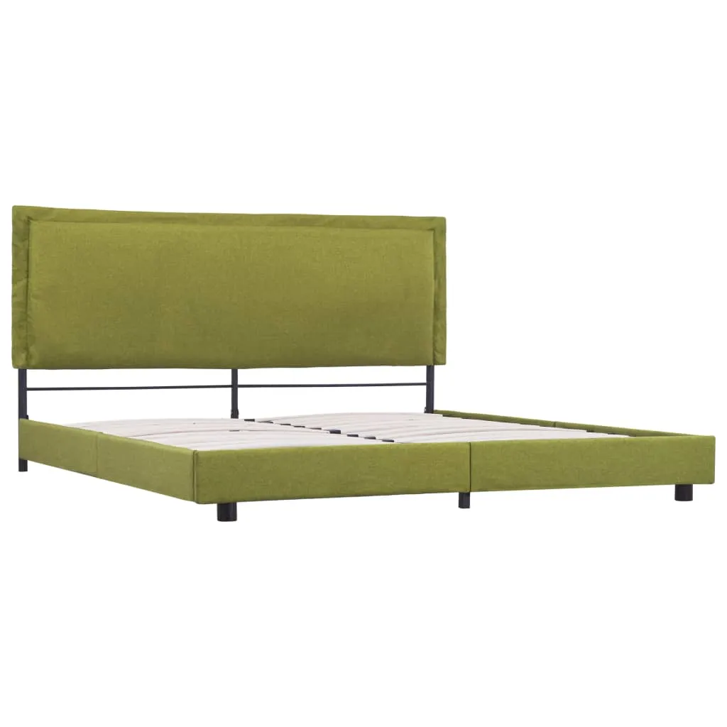 Bed Frame Green Fabric 150x200 cm 5FT King Size