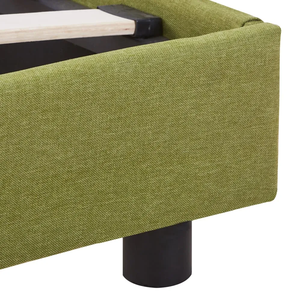 Bed Frame Green Fabric 150x200 cm 5FT King Size