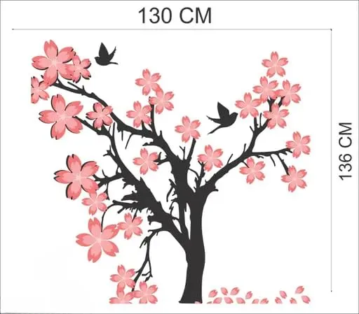 Best Stuff - Beautiful Blossom Tree Wall Sticker for Kids Room Home Decor (136 cm x 130 cm)- Code BA 40