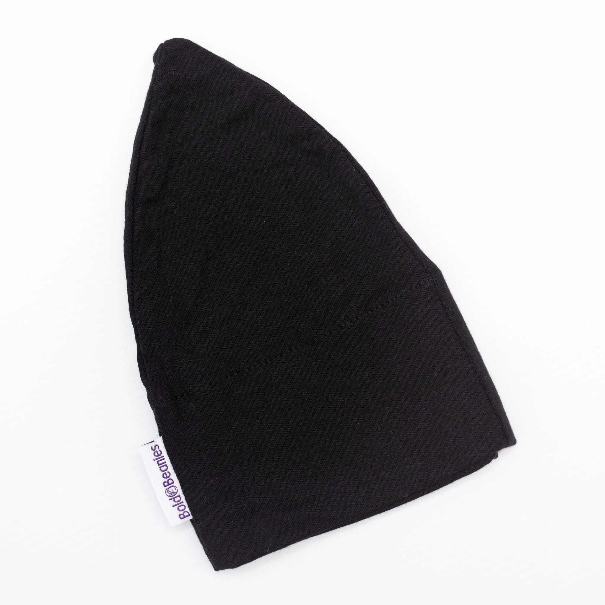 Black Plain Boy Girl Beanie Hat - Unisex