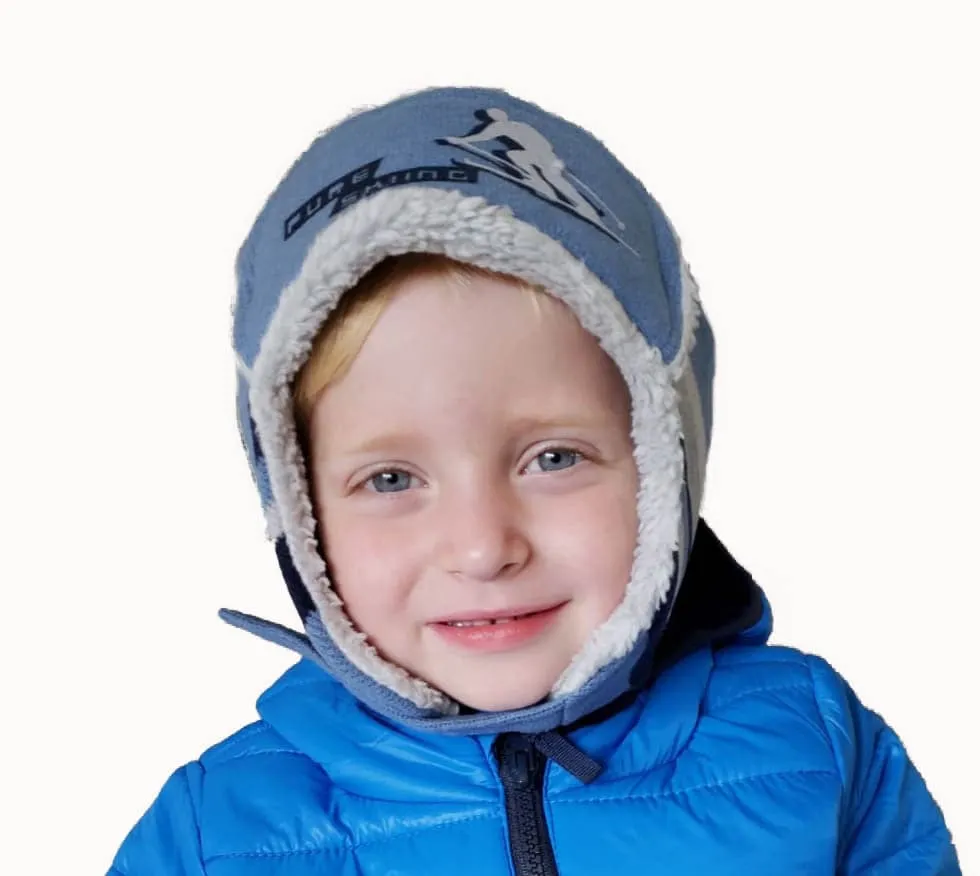 Boys Hat Winter Trapper Knit