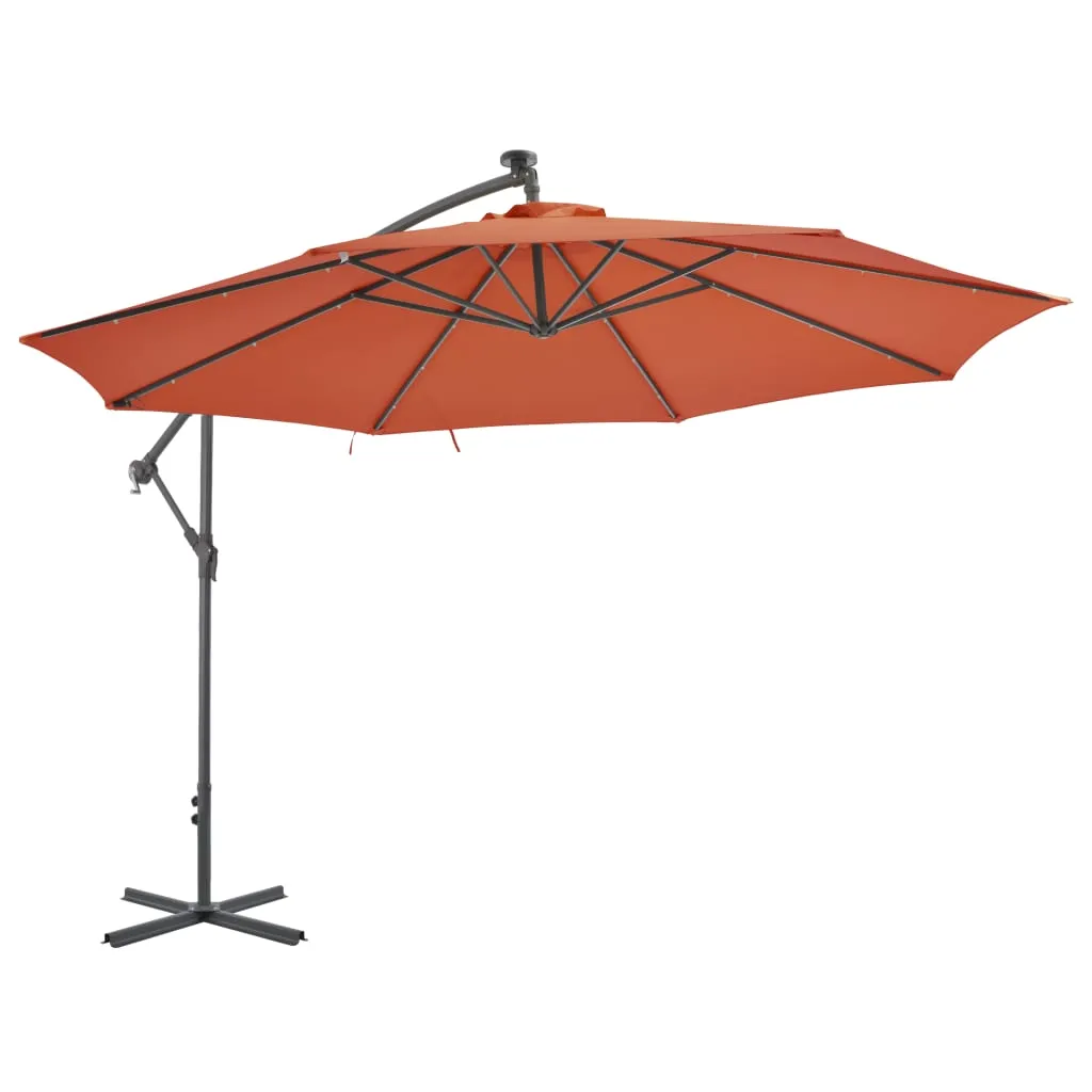 Cantilever Umbrella with Aluminium Pole 350 cm Terracotta