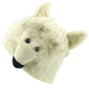 Childrens Character Beanie Hat - Wolf