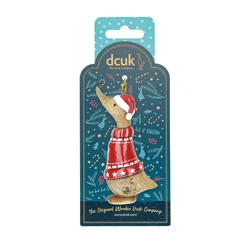 Christmas Wooden Duck Tree Decorations - Choice of Design