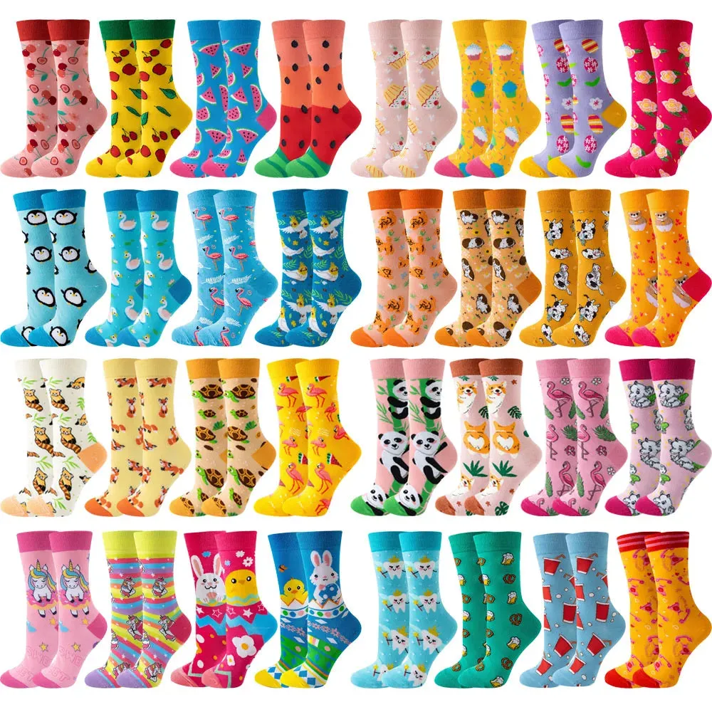 Colorful Summer Socks 4 Pack