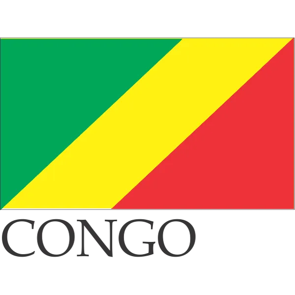 Congo Embroidered Flag Badge