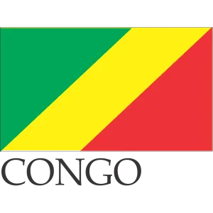 Congo Embroidered Flag Badge