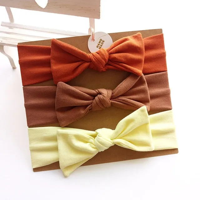 Cotton Baby Headband with Bow