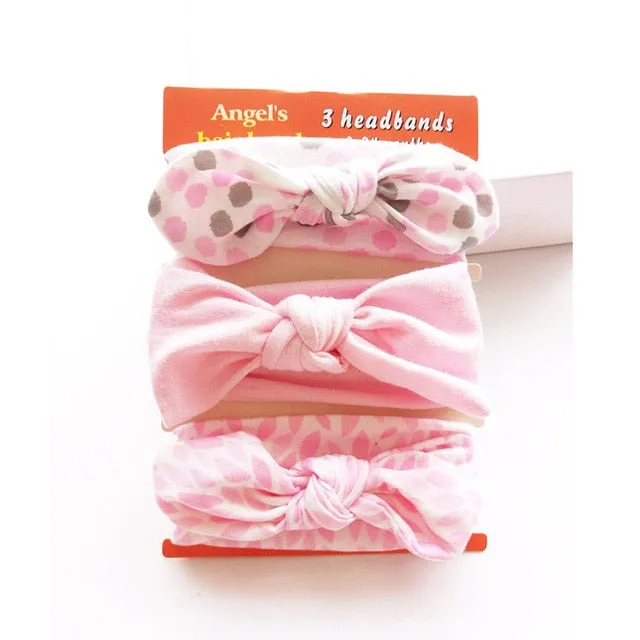 Cotton Baby Headband with Bow