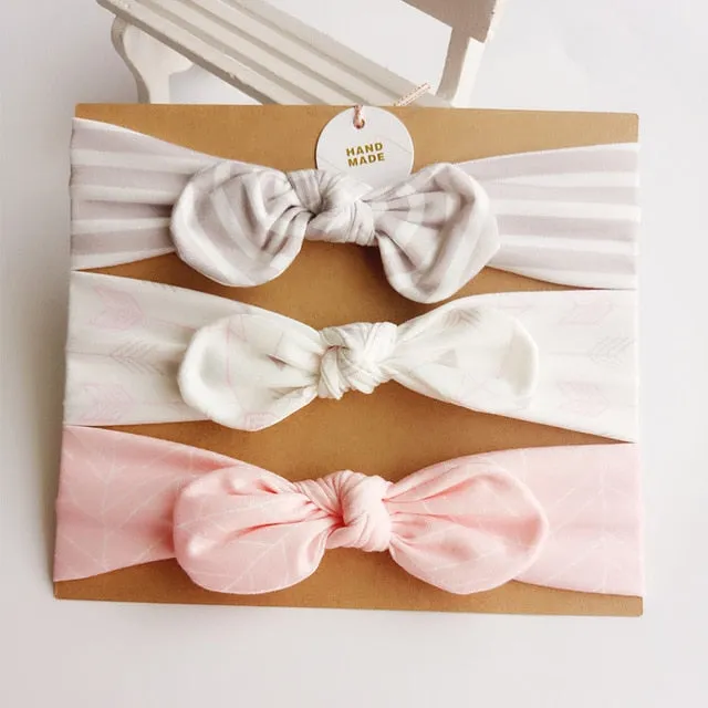 Cotton Baby Headband with Bow