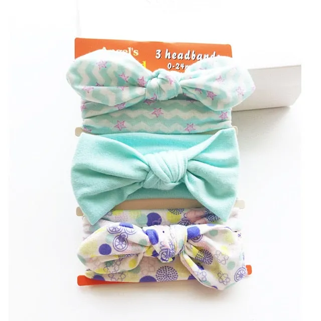 Cotton Baby Headband with Bow