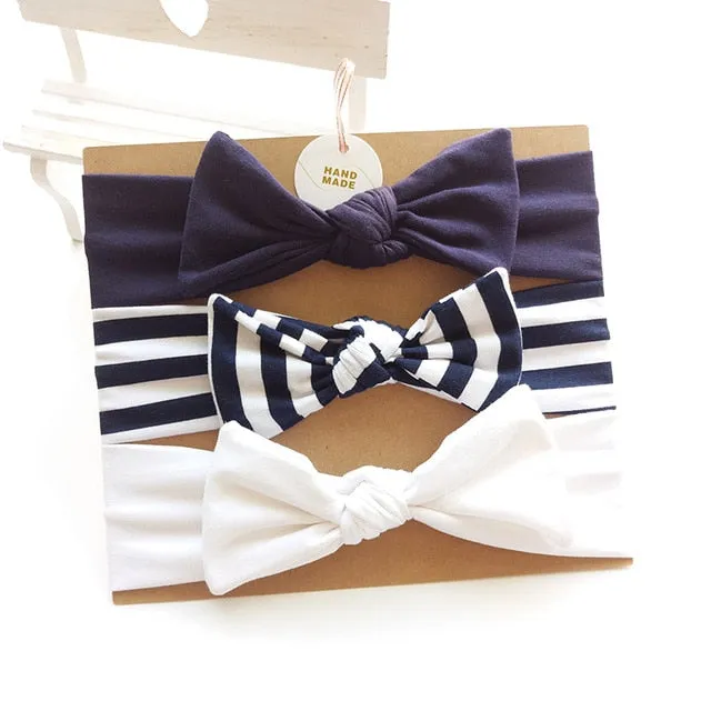 Cotton Baby Headband with Bow