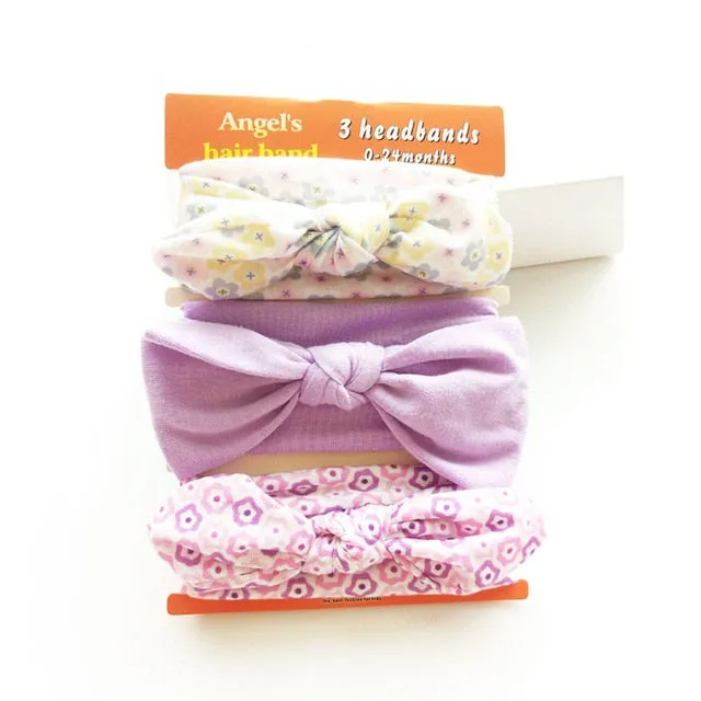 Cotton Baby Headband with Bow