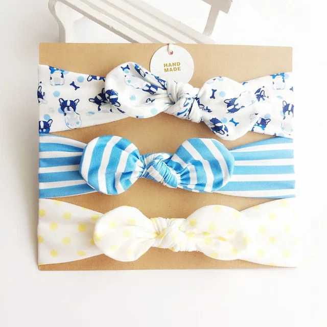 Cotton Baby Headband with Bow