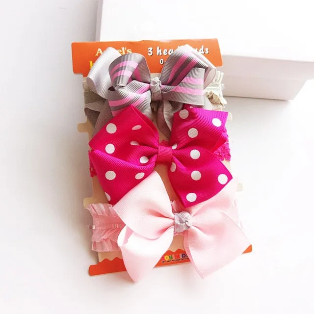 Cotton Baby Headband with Bow