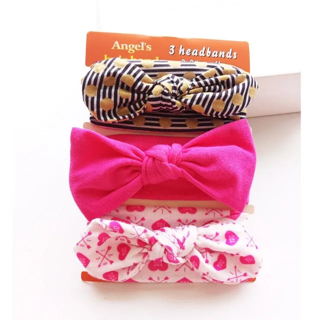 Cotton Baby Headband with Bow