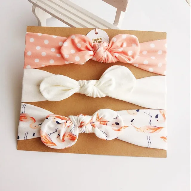 Cotton Baby Headband with Bow