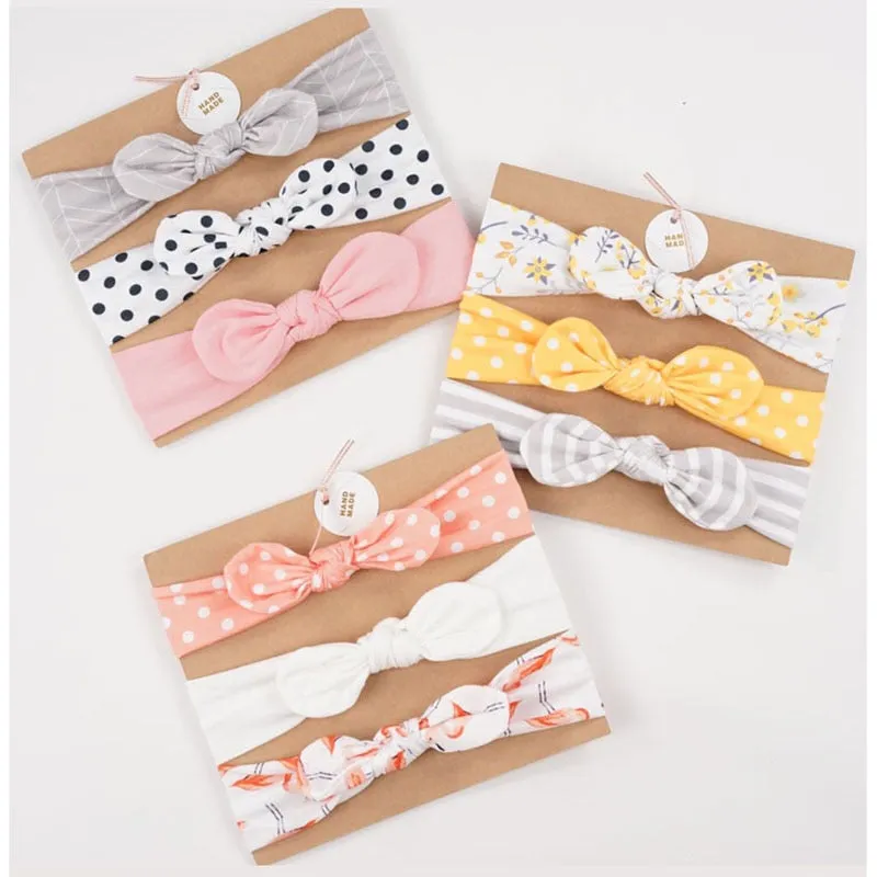 Cotton Baby Headband with Bow