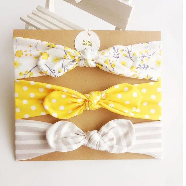 Cotton Baby Headband with Bow