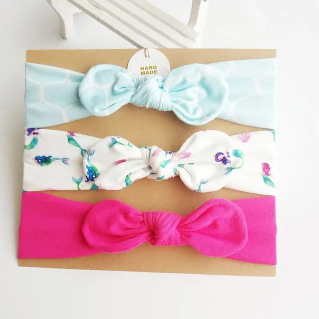 Cotton Baby Headband with Bow