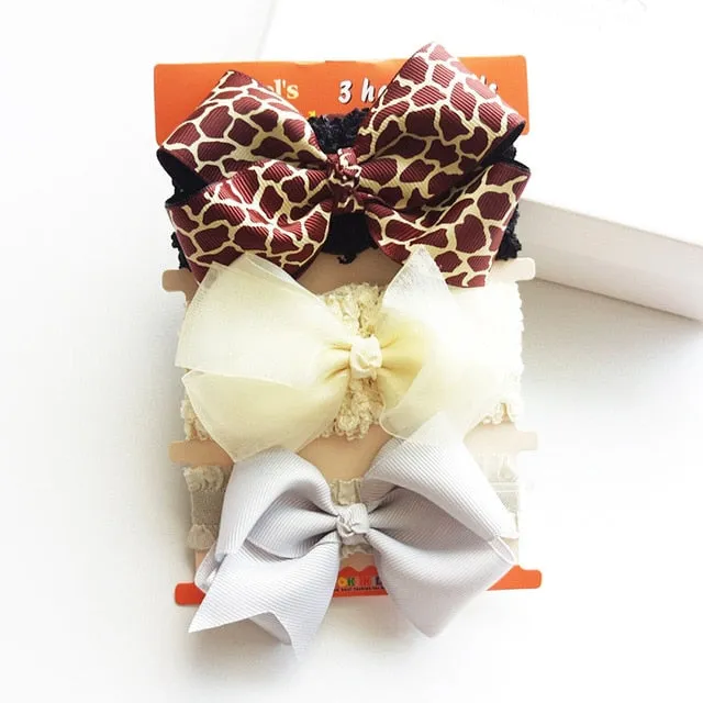 Cotton Baby Headband with Bow