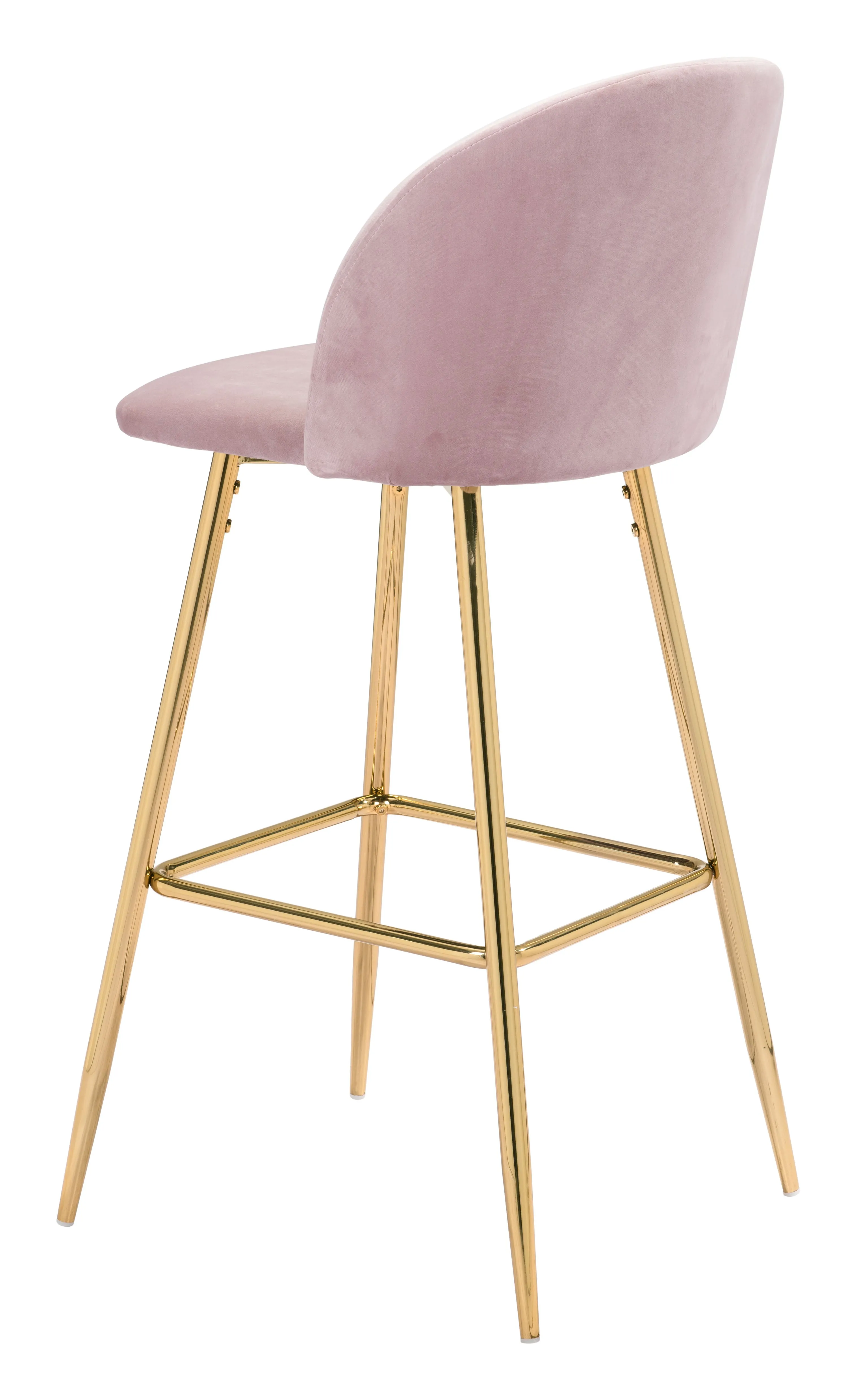 Cozy Barstool Pink & Gold