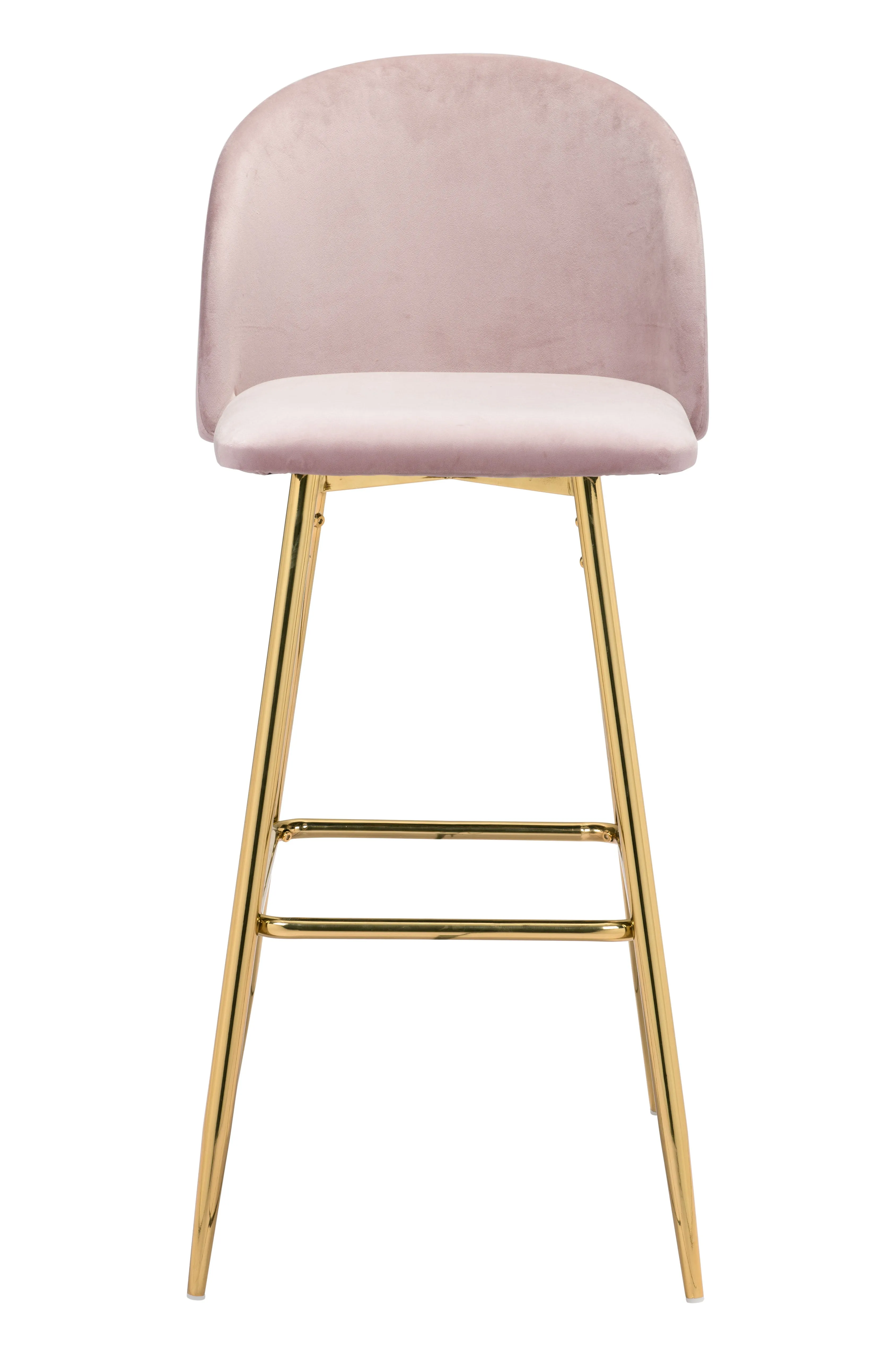 Cozy Barstool Pink & Gold