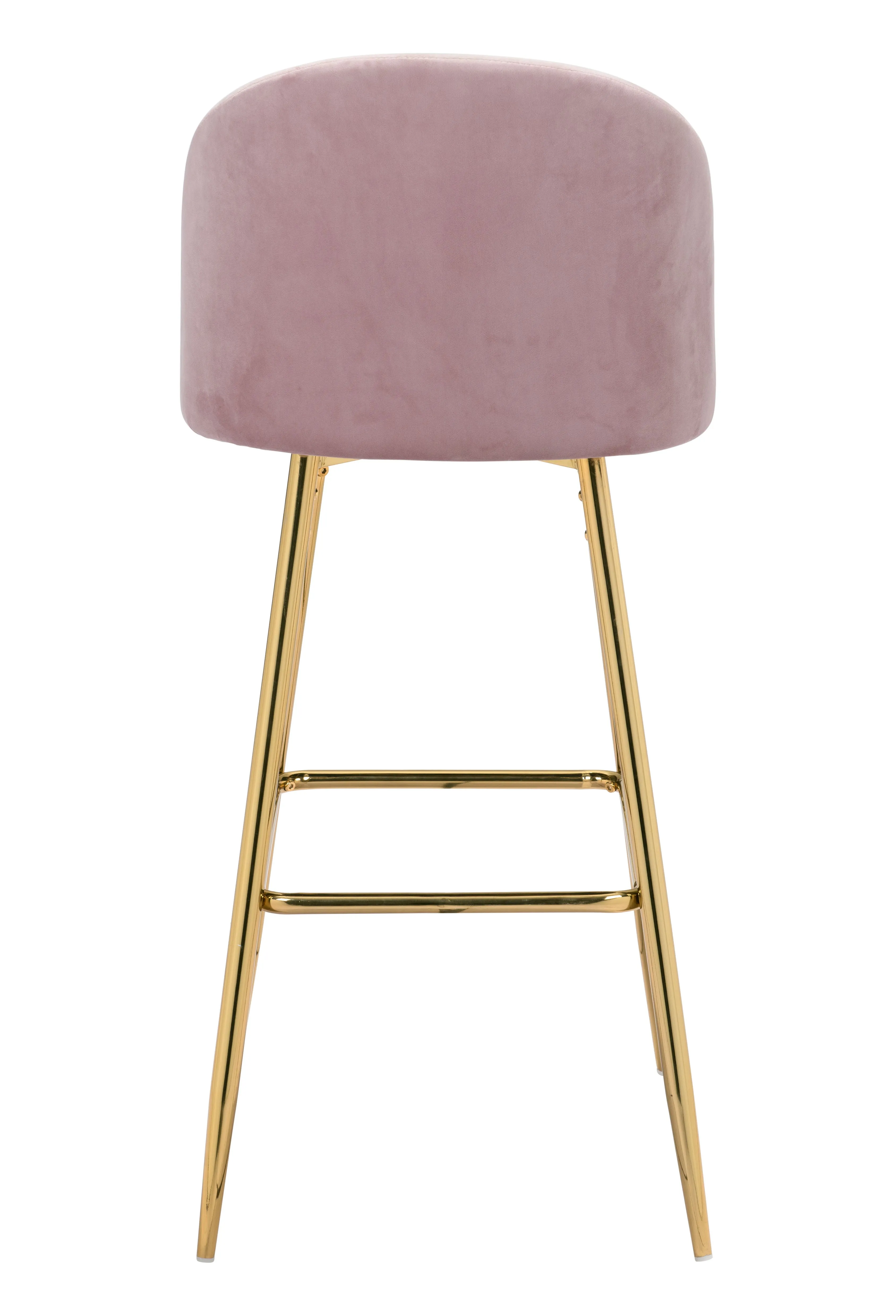 Cozy Barstool Pink & Gold