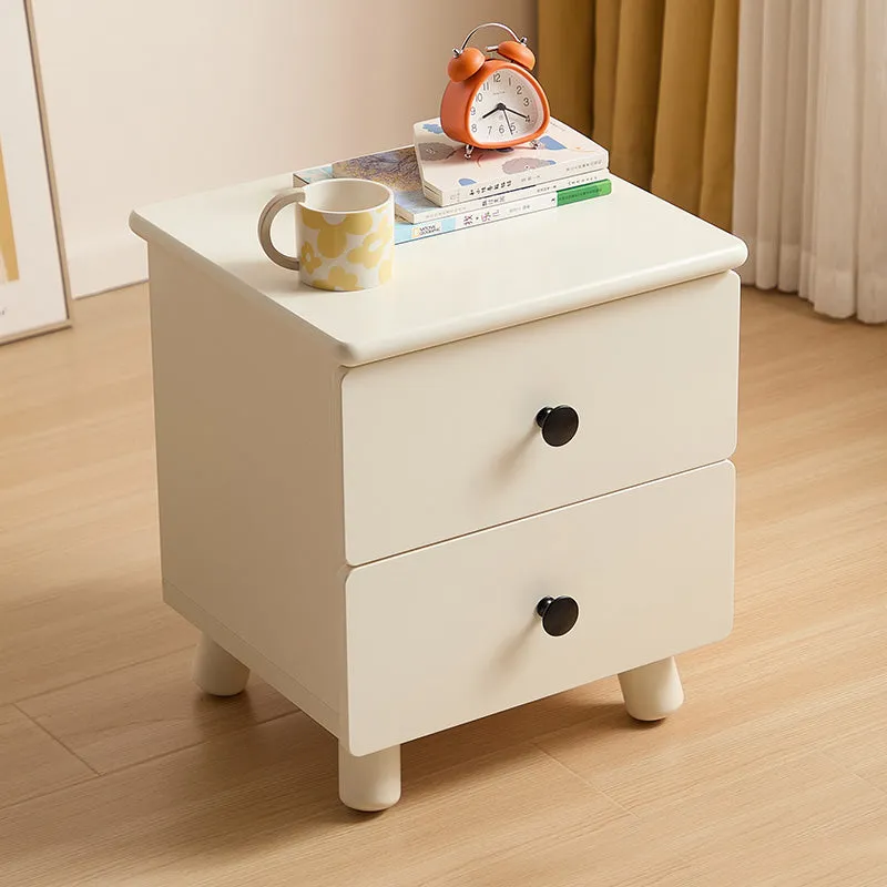 Creamy White Bedside Kids Cabinet