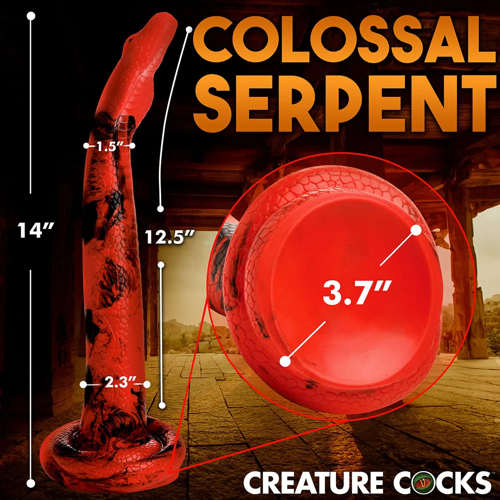 Creature Cocks King Cobra Large 14 in. Long Silicone Dong