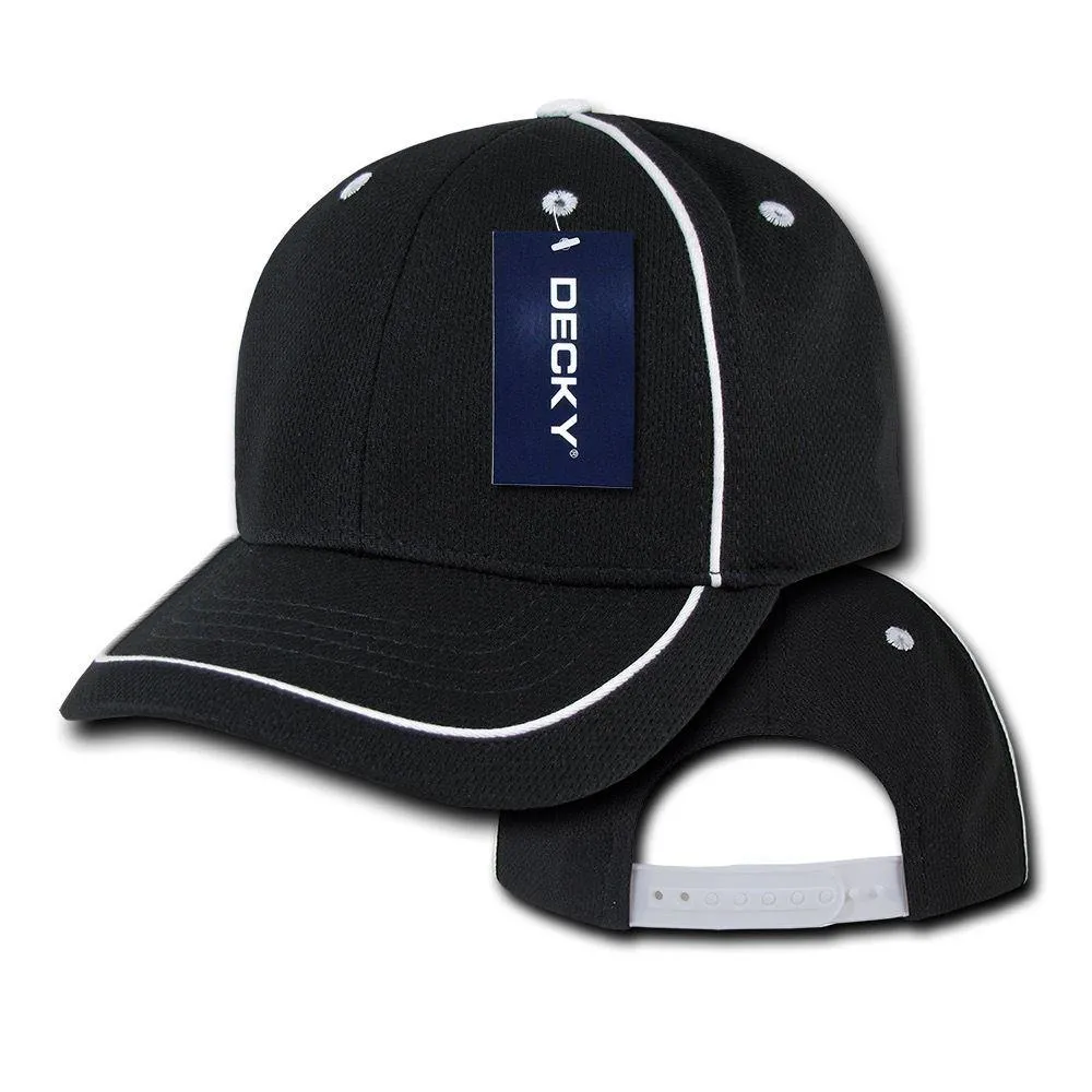 Decky Performance Mesh Piped 6 Panel Snapback Jersey Mesh Baseball Caps Hats