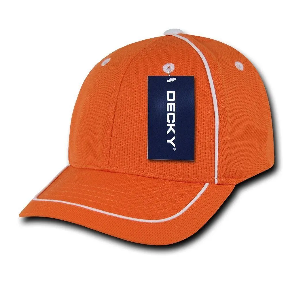 Decky Performance Mesh Piped 6 Panel Snapback Jersey Mesh Baseball Caps Hats