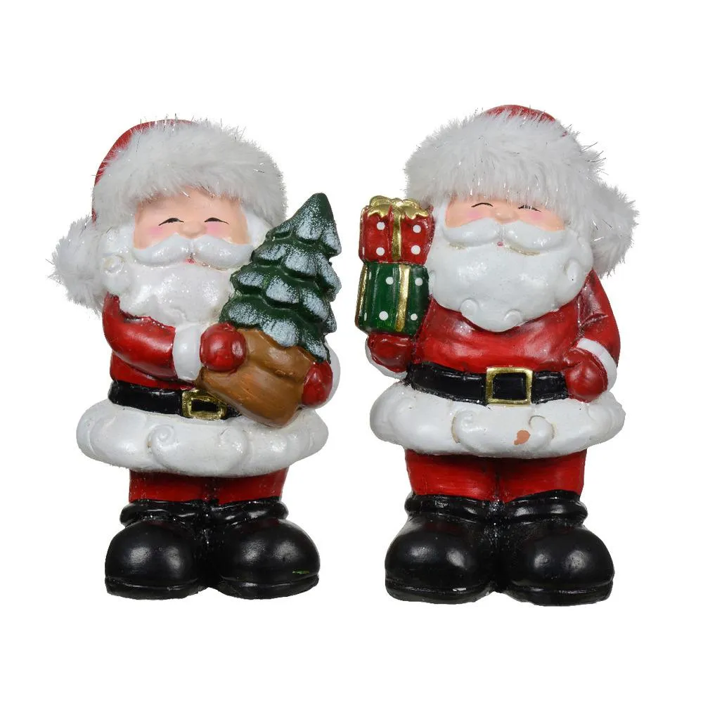 Decoris Terracotta Santa Figure 19cm - 2 Assorted