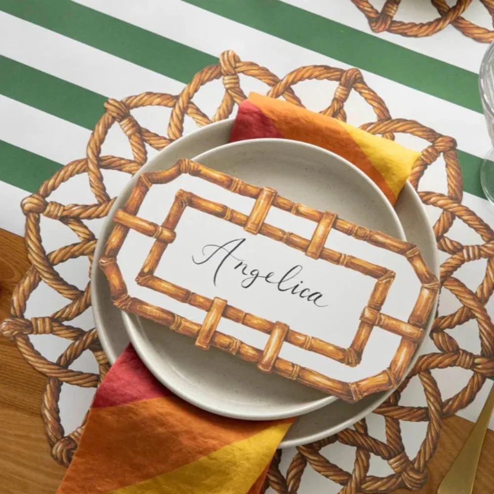 Die-cut Rattan Weave Placemat Sheets