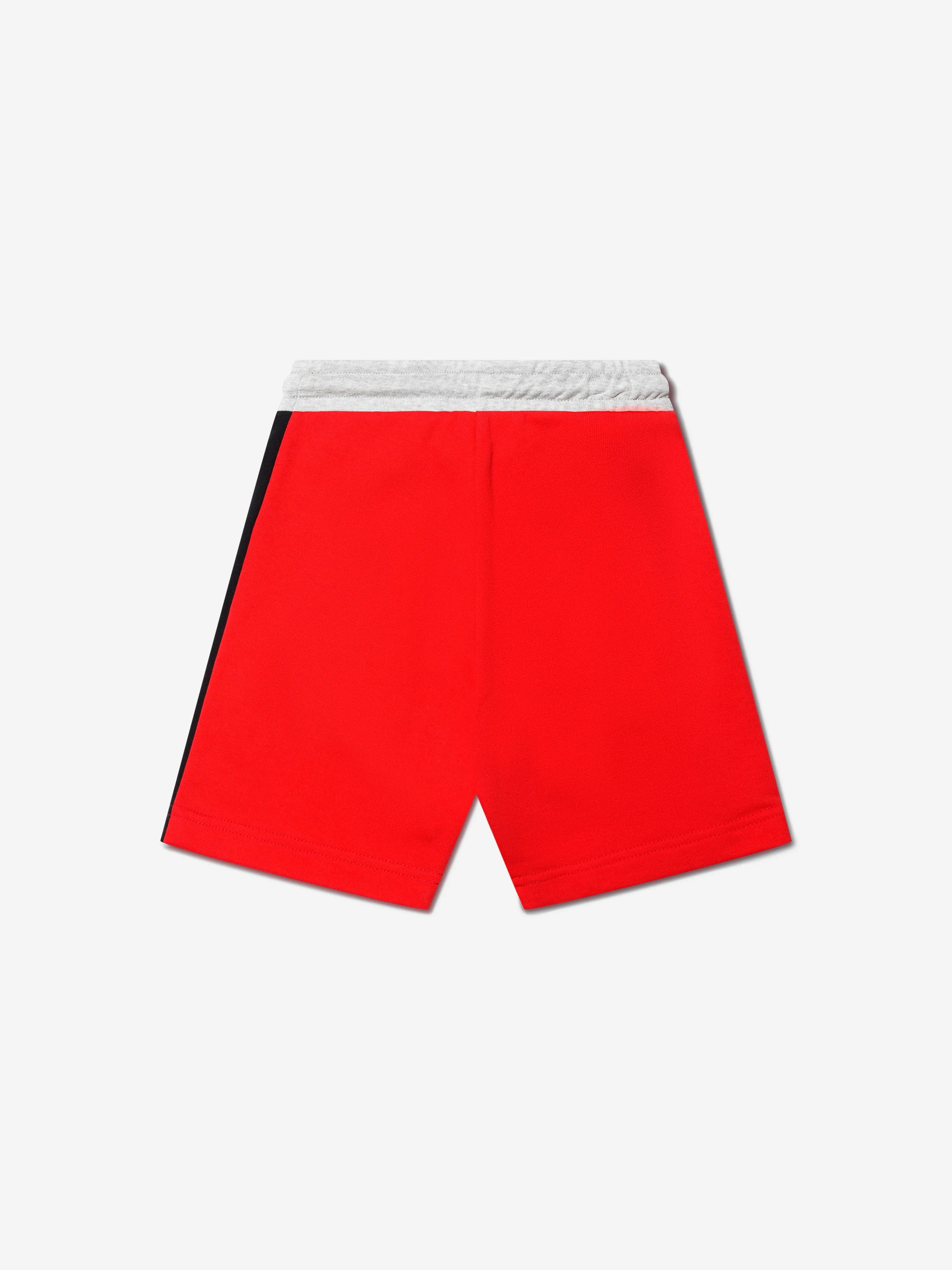 Diesel Boys Tricolour Logo Shorts in Red