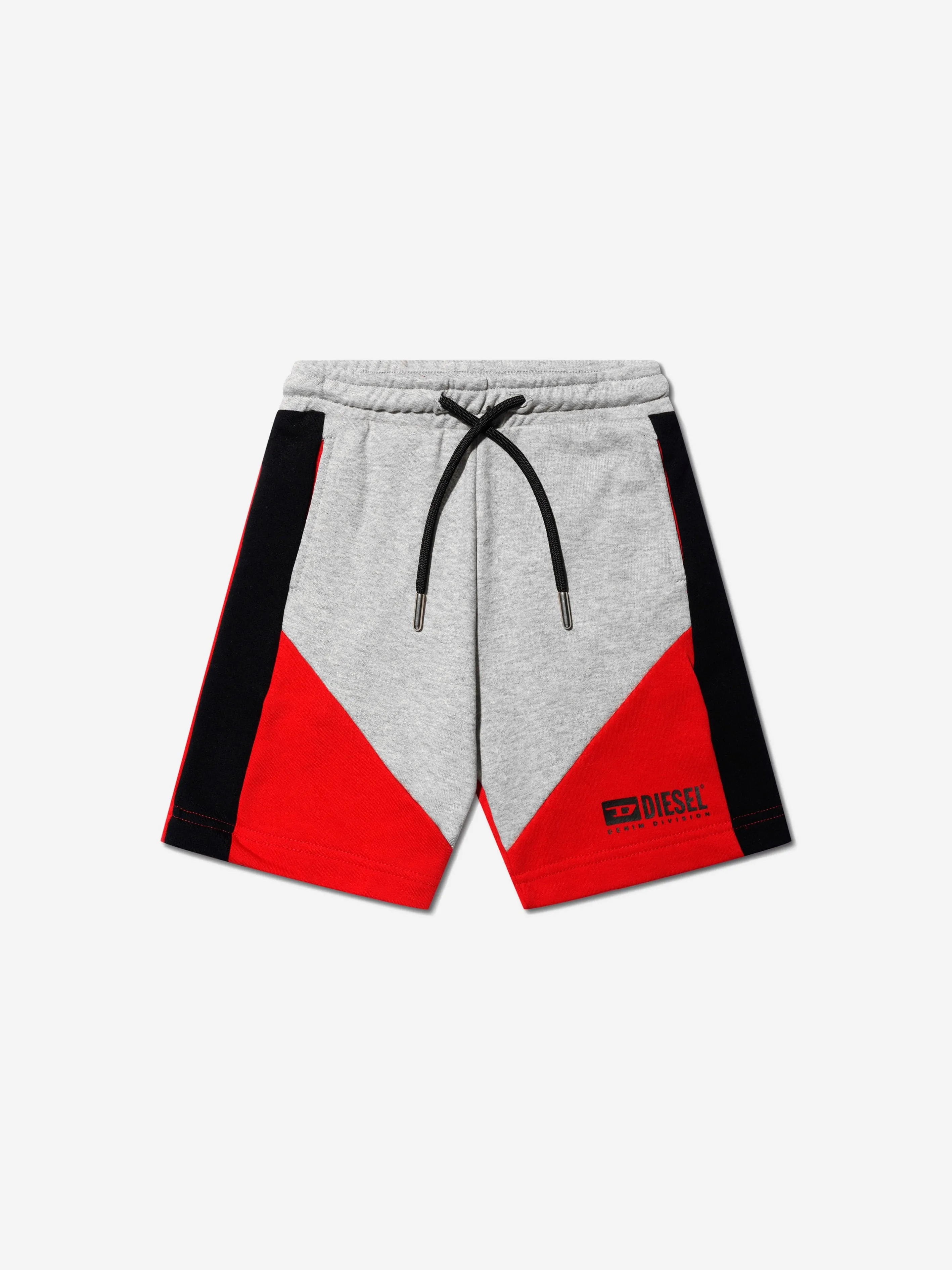 Diesel Boys Tricolour Logo Shorts in Red