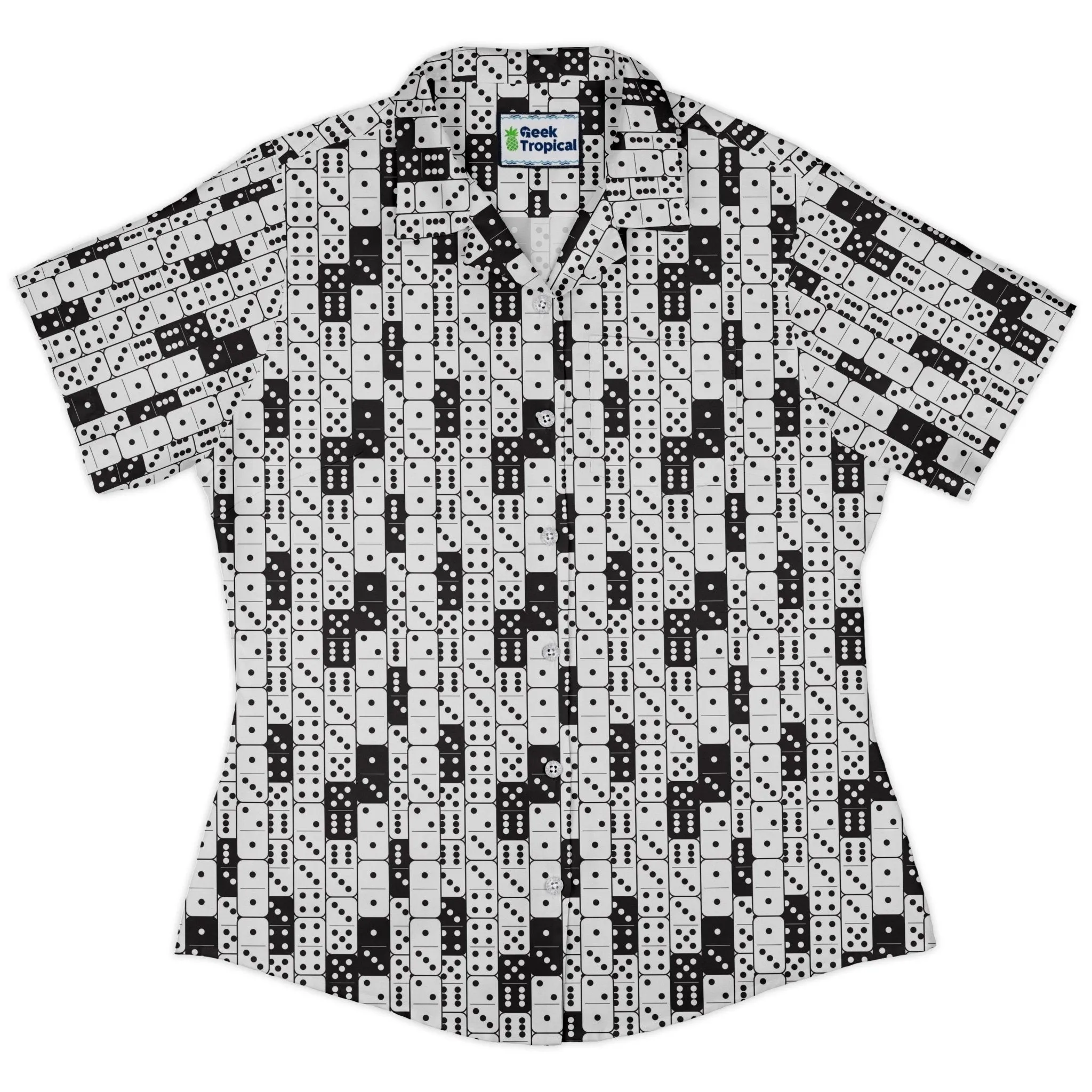 Dominos Curvy Button Up Shirt