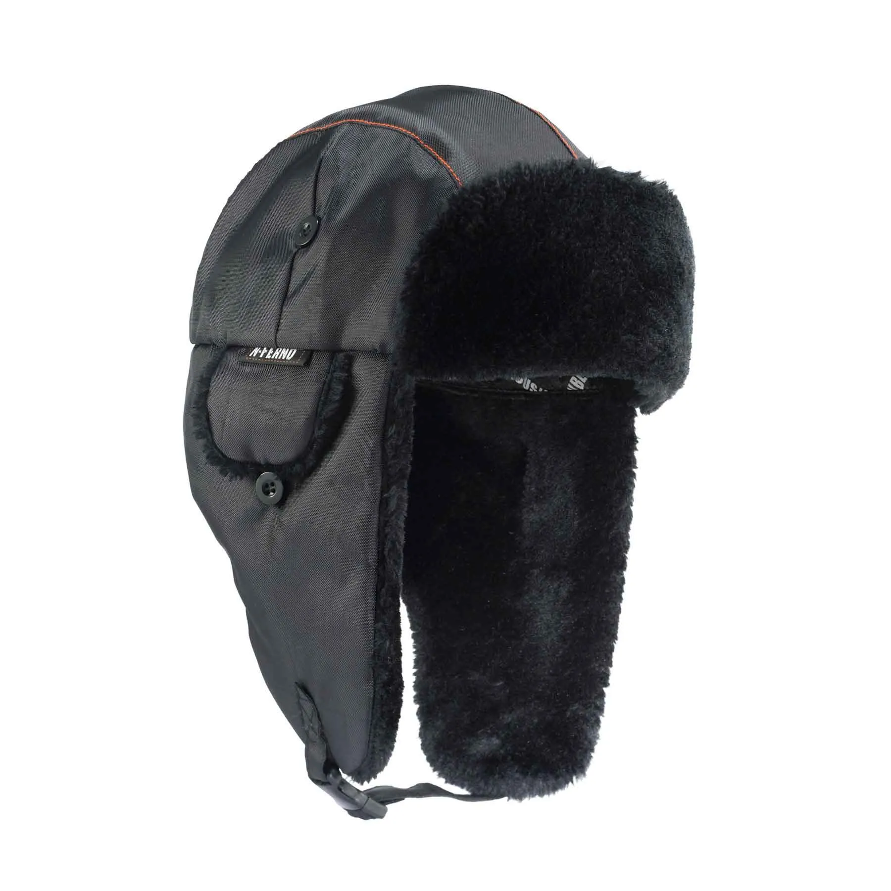 Ergodyne 16845 N-Ferno 6802 Classic Trapper Hat, Large/XL, Black